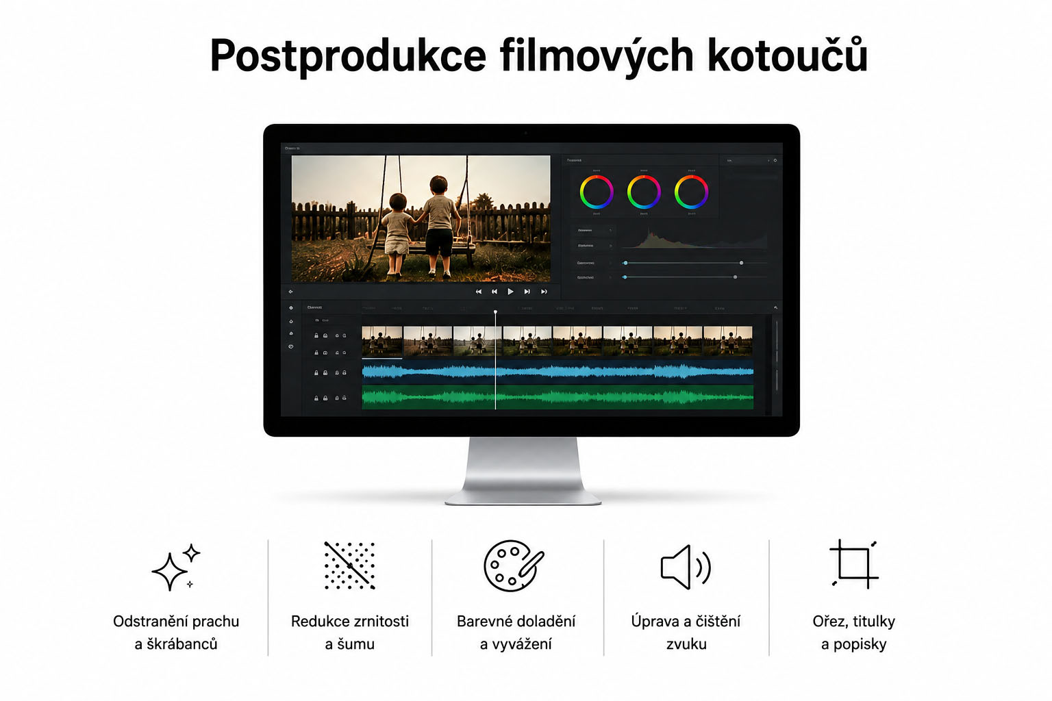 Postprodukce a vylepšení digitalizovaného obrazu 8mm filmů