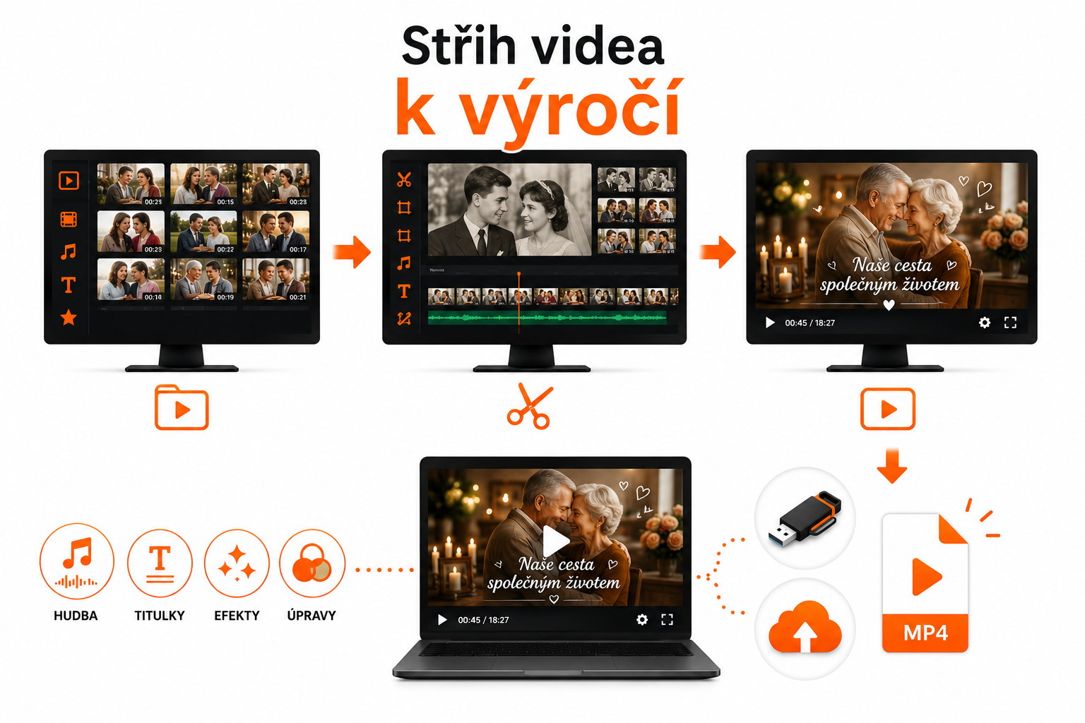 Střih videa k výročí