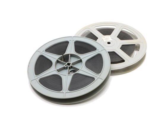 Filmový kotouč se šestnáctimilimetrovým filmem