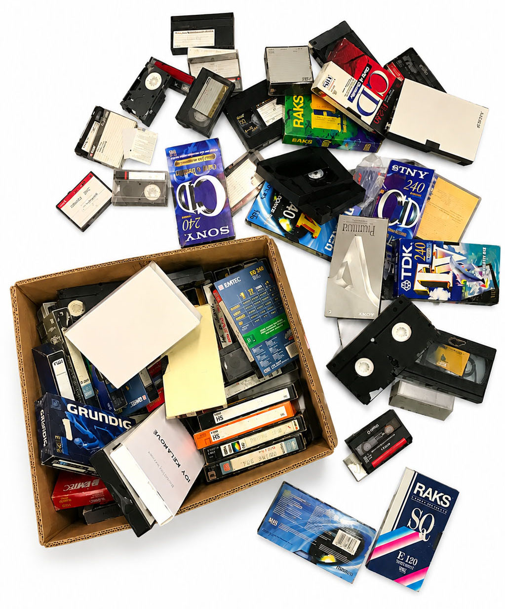 Hi8, MiniDV, digital 8, videokazety, VHS kazety